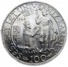 Náhled - 1948 - 0/0 - 100 Kčs 600 Výročí založení Karlovy univerzity