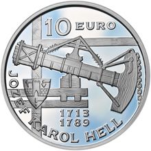 Náhled - 2013 - 10 € - Jozef Karol Hell - 300. výročie narodenia Ag Proof