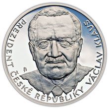 Náhled - Pamětní medaile ke 15. výročí vzniku ČR a prezident V. Klaus Ag