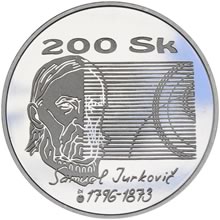 Náhled - 1996 - 200 1996 - 200 Sk 200. Výročí narození Samuela Jurkoviča Proof