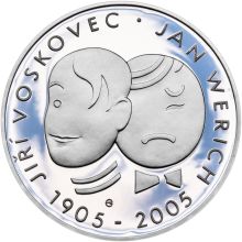 Náhled - 200 Kč 2005 100. výročí narození Jana Wericha  b.k.