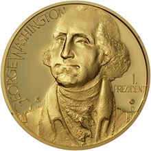Náhled - Zlatá uncová medaile George Washington
