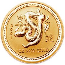 Náhled - 2001 Snake 1 Oz Australian gold coin