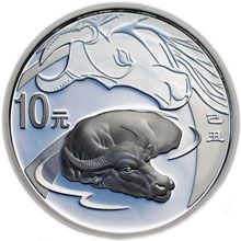 Náhled - Year of Ox - 2009 -  1 Oz Ag Proof