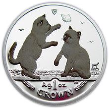 Náhled - 2004 - Tonkinese Kittens  - 1 OZ stříbrná kolorovaná