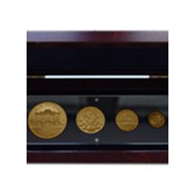 Náhled - Luxusní dřevěná etue pro sadu mincí Philharmoniker