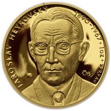Náhled - Medaile k 50. výročí udělení Nobelovy ceny J. Heyrovskému