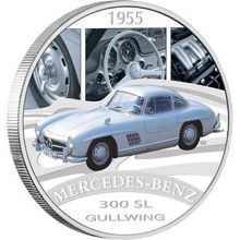 Náhled - 2006 Int. Classic Cars - Mercedes Benz 300 SL Gullwing Ag Proof 1 Oz