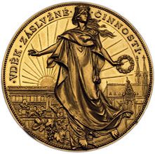 Náhled - 1895  Medaille města Král. Vinohrady Au