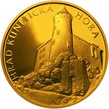 Náhled - Zlatá uncová medaile Hrad Kunětická hora