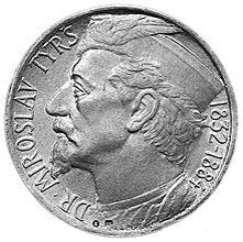 Náhled - 1932 - stříbrná medaile k 100. výročí narození PhDr. Miroslava Tyrše
