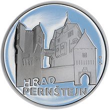 Náhled - Stříbrná medaile Hrad Pernštejn