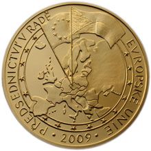 Náhled - Zlatá investiční medaile k předsednictví ČR v Radě EU - 1 Kg