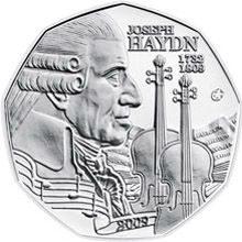 Náhled - Austrian 5 EUR Joseph Haydn in Blister