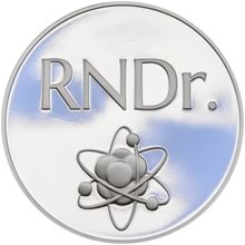 RNDr. - Titulární medaile stříbrná