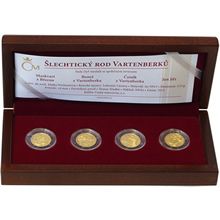Náhled - Sada 4 zlatých medailí - Šlechtický rod Vartenberků