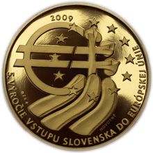 Náhled - Medaila Au - 1.5.2004 - 5.výročie vstupu SR do EÚ
