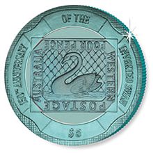 Náhled - British Virgin Islands Turquoise Inverted Swan 2005 Coin