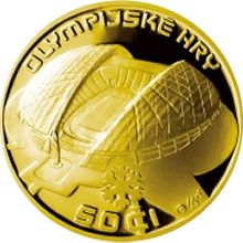 Náhled - Stříbrná pozlacená medaile Olympijské hry Sochi 2014