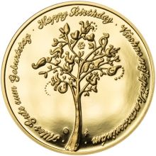 Náhled - Medaile k životnímu výročí 90 let - 1 Oz zlato Proof