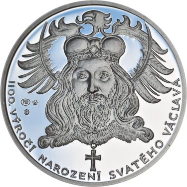 Náhled Averzní strany - 1100. výročí narození sv. Václava - stříbro 1Oz Proof