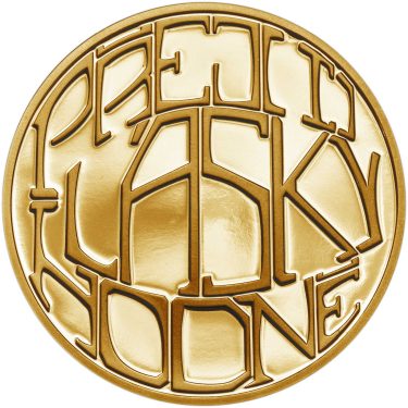 Náhled Averzní strany - Ryzí přání LÁSKA - velká zlatá medaile 1 Oz