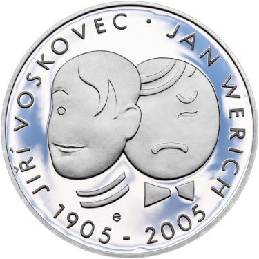 Náhled Averzní strany - 200 Kč 2005 100. výročí narození Jana Wericha
