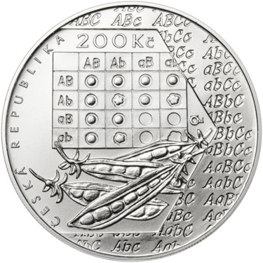 Náhled Averzní strany - 2022 b.k. - 200 Kč Gregor Mendel