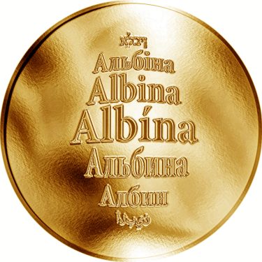 Náhled Averzní strany - Česká jména - Albína - zlatá medaile