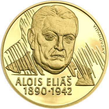 Náhled Averzní strany - Alois Eliáš - 1 Oz zlato b.k.