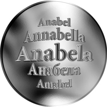 Náhled Averzní strany - Slovenská jména - Anabela - stříbrná medaile