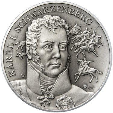 Náhled Averzní strany - Bitva národů u Lipska - 200. výročí Ag patina