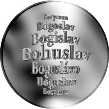 Náhled Averzní strany - Česká jména - Bohuslav - stříbrná medaile
