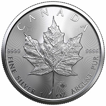 Náhled Averzní strany - Maple Leaf  1 Oz Unc. Investiční stříbrná mince
