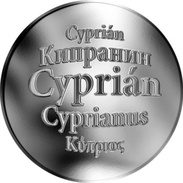 Náhled Averzní strany - Slovenská jména - Cyprián - stříbrná medaile