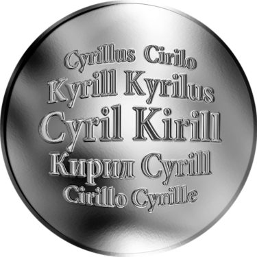Náhled Averzní strany - Slovenská jména - Cyril - stříbrná medaile