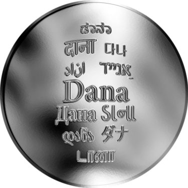 Náhled Averzní strany - Česká jména - Dana - stříbrná medaile