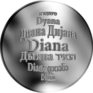 Náhled Averzní strany - Česká jména - Diana - stříbrná medaile