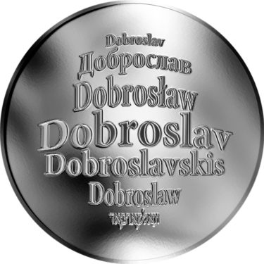 Náhled Averzní strany - Česká jména - Dobroslav - stříbrná medaile
