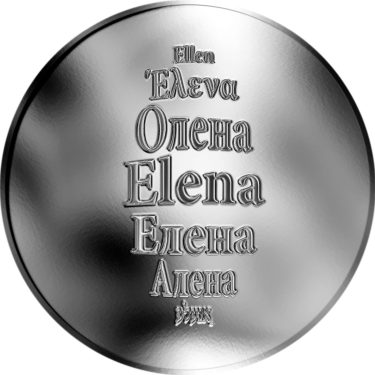 Náhled Averzní strany - Česká jména - Elena - stříbrná medaile