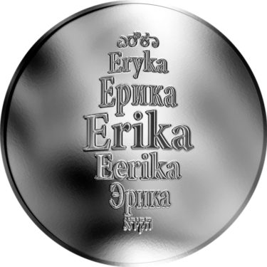 Náhled Averzní strany - Česká jména - Erika - stříbrná medaile