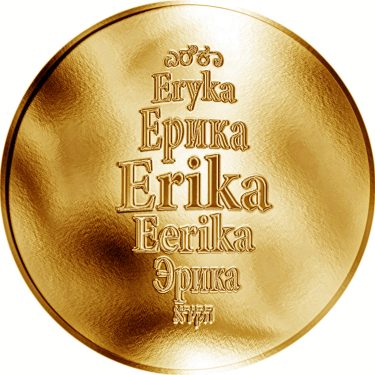 Náhled Averzní strany - Česká jména - Erika - zlatá medaile