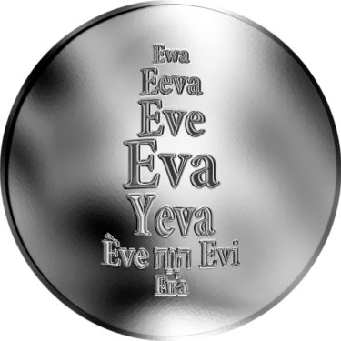 Náhled Averzní strany - Česká jména - Eva - stříbrná medaile