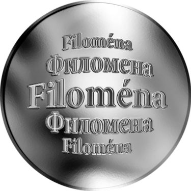 Náhled Averzní strany - Slovenská jména - Filoména - stříbrná medaile