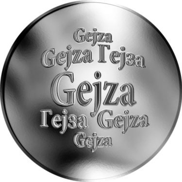 Náhled Averzní strany - Slovenská jména - Gejza - stříbrná medaile