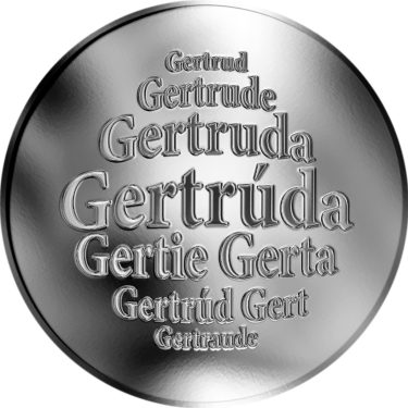 Náhled Averzní strany - Slovenská jména - Gertrúda - stříbrná medaile