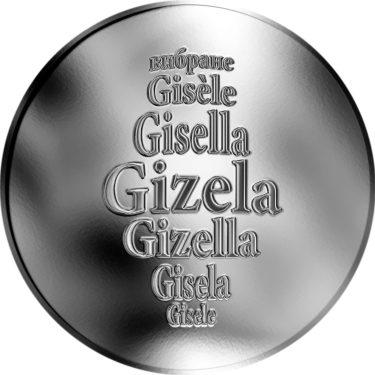 Náhled Averzní strany - Česká jména - Gizela - stříbrná medaile