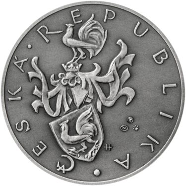 Náhled Reverzní strany - Nevydané mince Jiřího Harcuby - Kryštof Harant z Polžic a Bezdružic 34mm stříbro patina