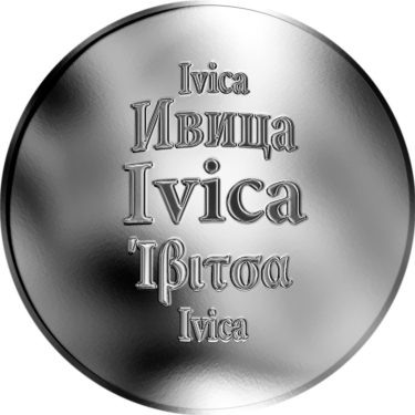 Náhled Averzní strany - Slovenská jména - Ivica - stříbrná medaile