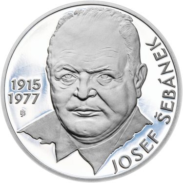 Náhled Averzní strany - Josef Šebánek - 100. výročí narození stříbro proof